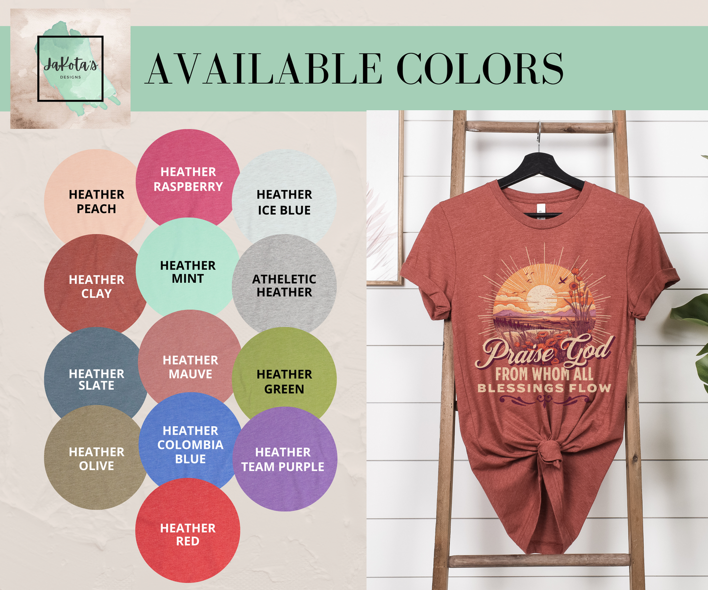 Praise God Tee: Bella Canvas