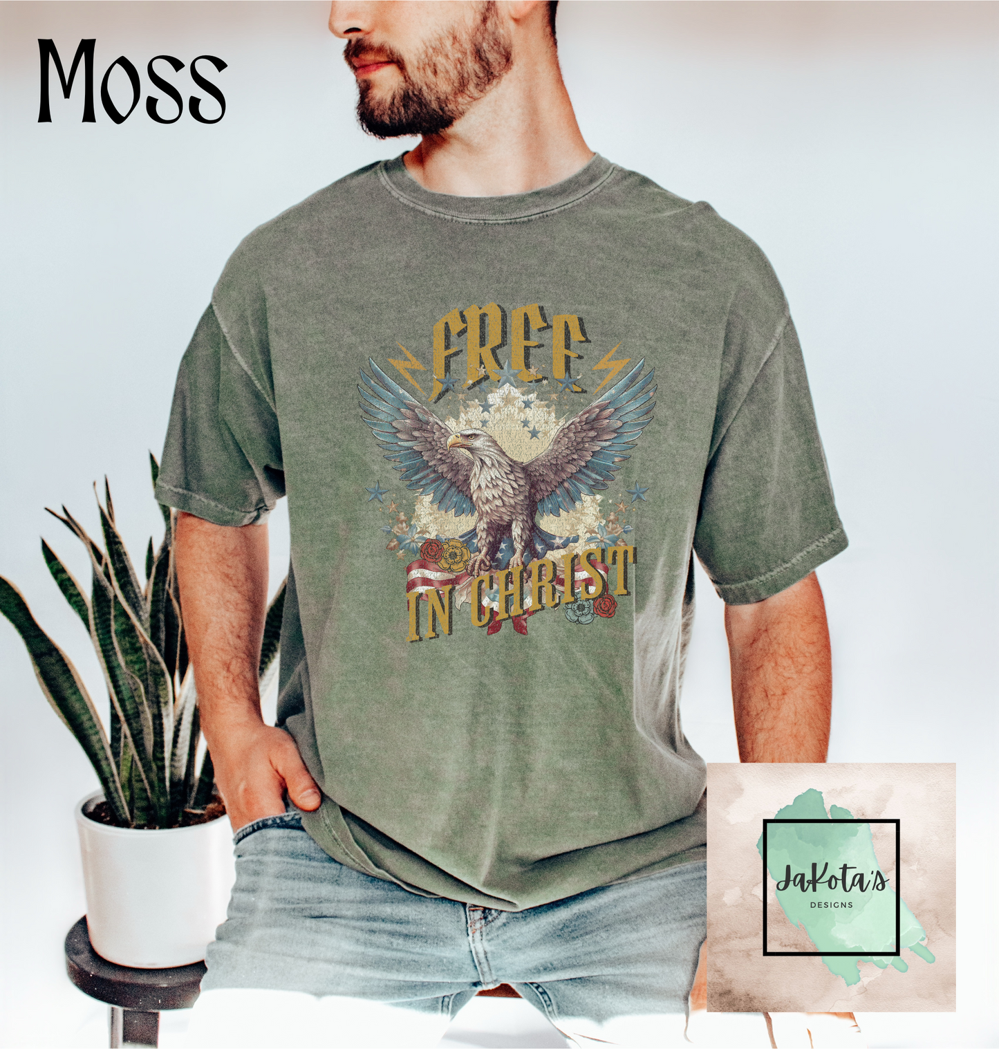 Free in Christ Tee: Comfort Colors