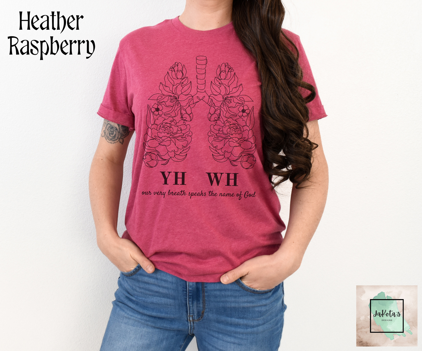 YHWH: Our very breath speaks the name of God Tee: Bella Canvas