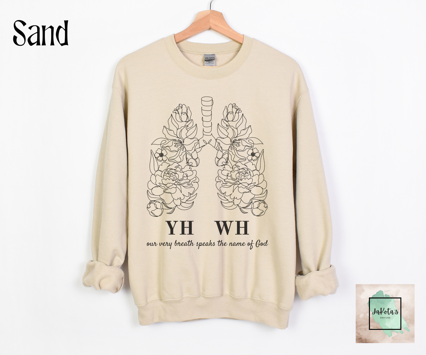 YHWH: Our very breath speaks the name of God: Sweatshirt