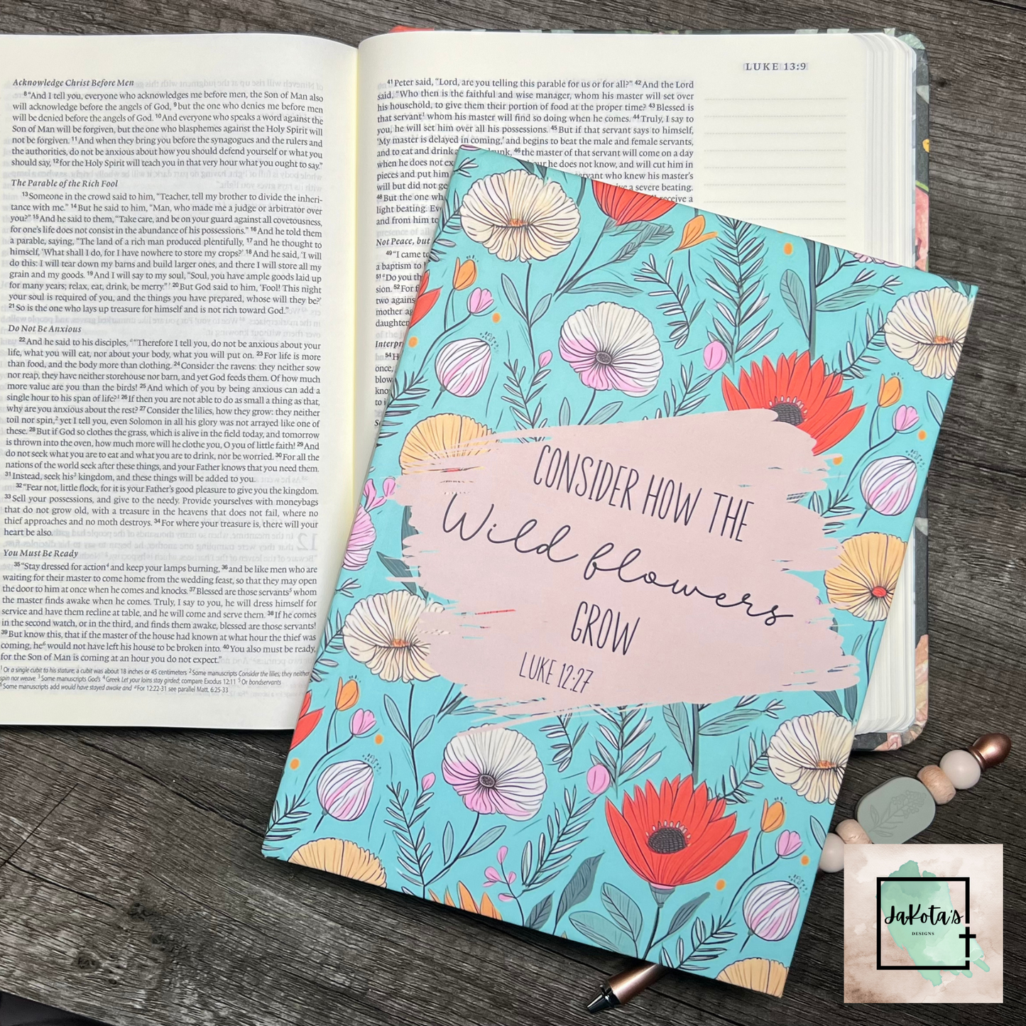 Consider how the wildflowers grow Journal/Notebook