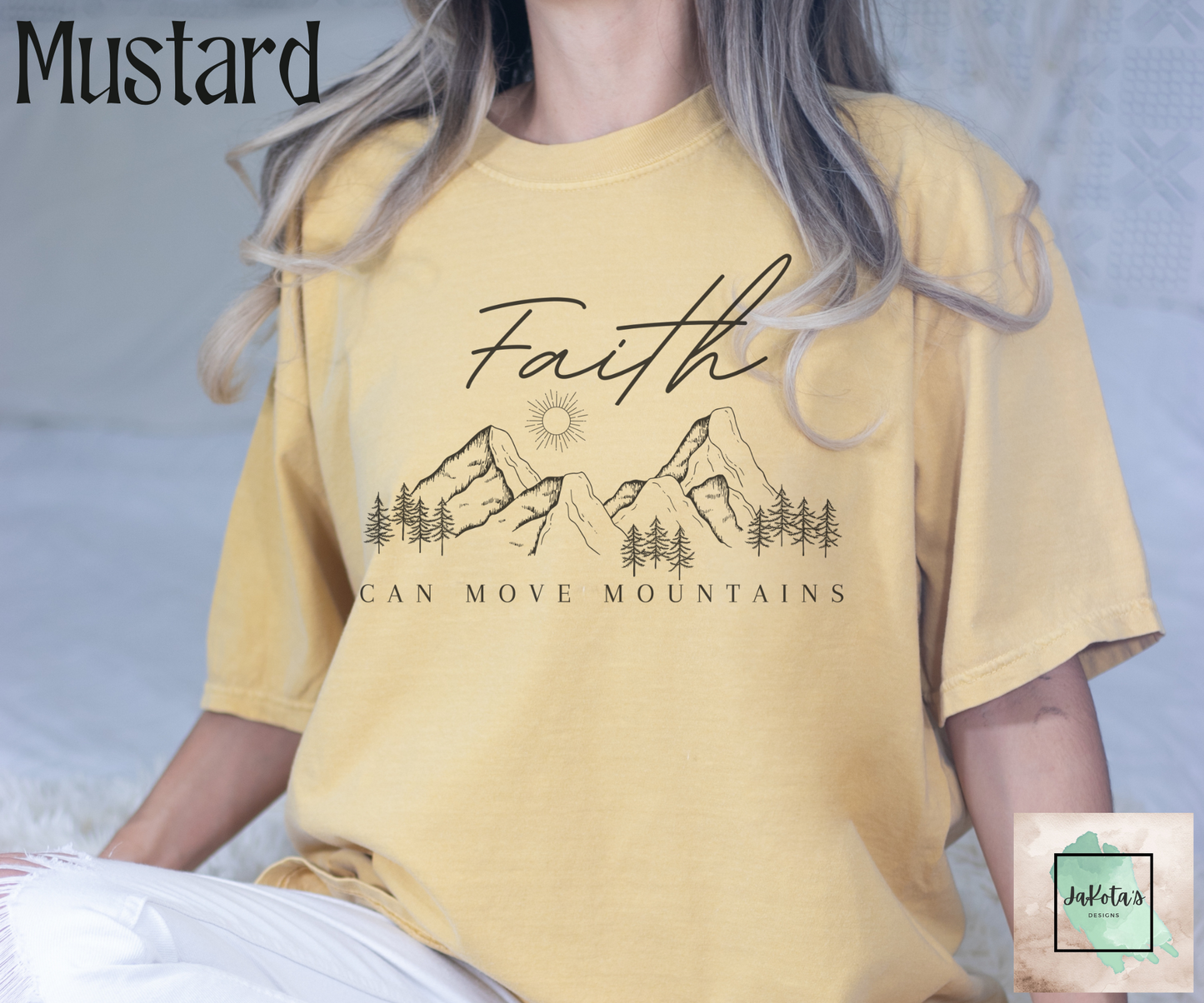 Faith can move Mountains Tee: Comfort Colors