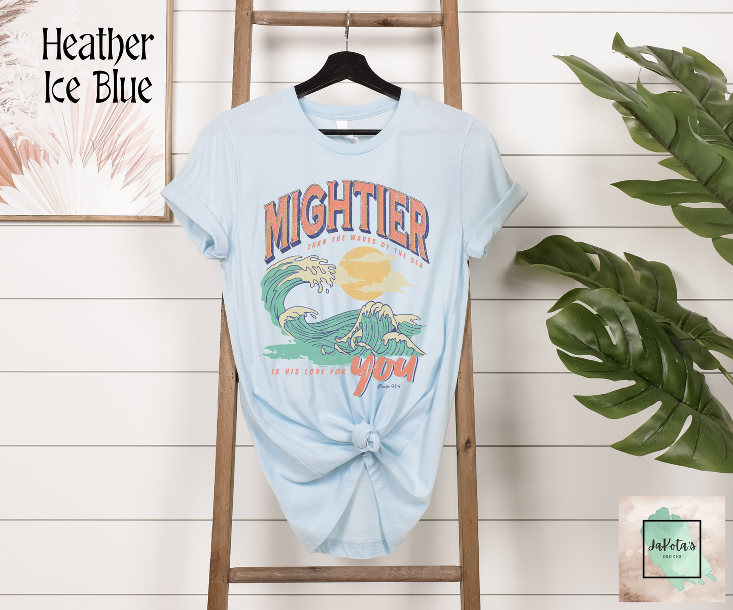 Mightier than the Waves Tee: Bellas Canvas