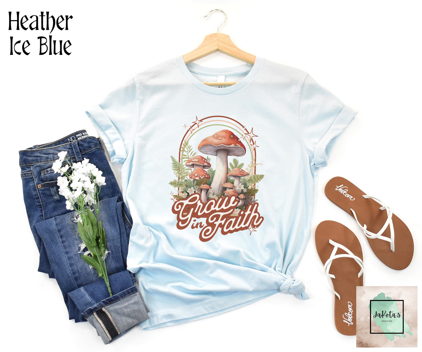 Grow in Faith Tee: Bella Canvas