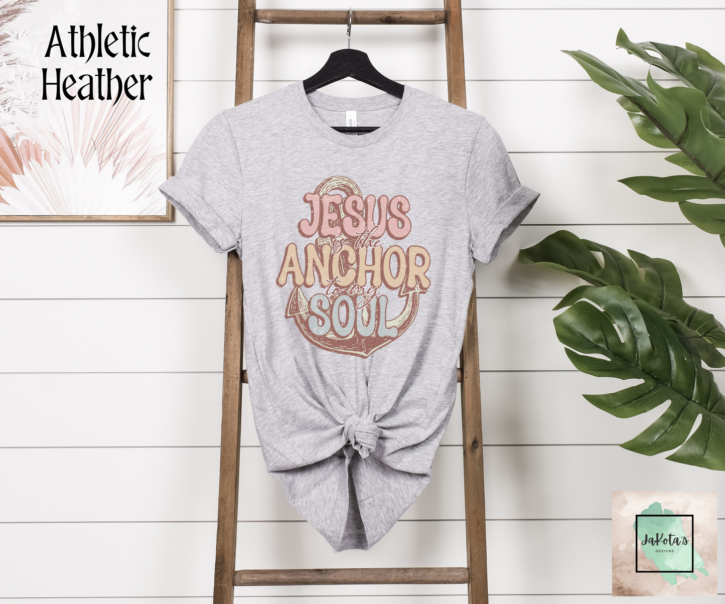 Jesus is the Anchor to my Soul Tee: Bella Canvas