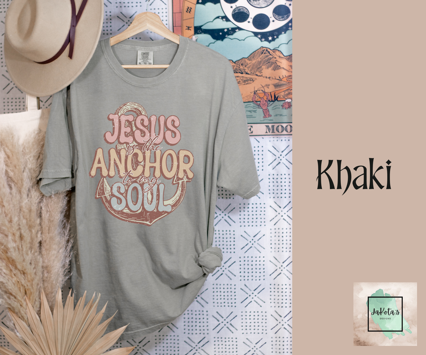 Jesus is the Anchor to my Soul Tee: Comfort Colors