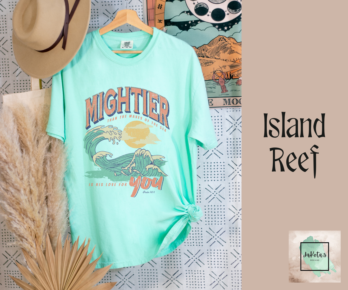 Mightier than the Waves Tee: Comfort Colors