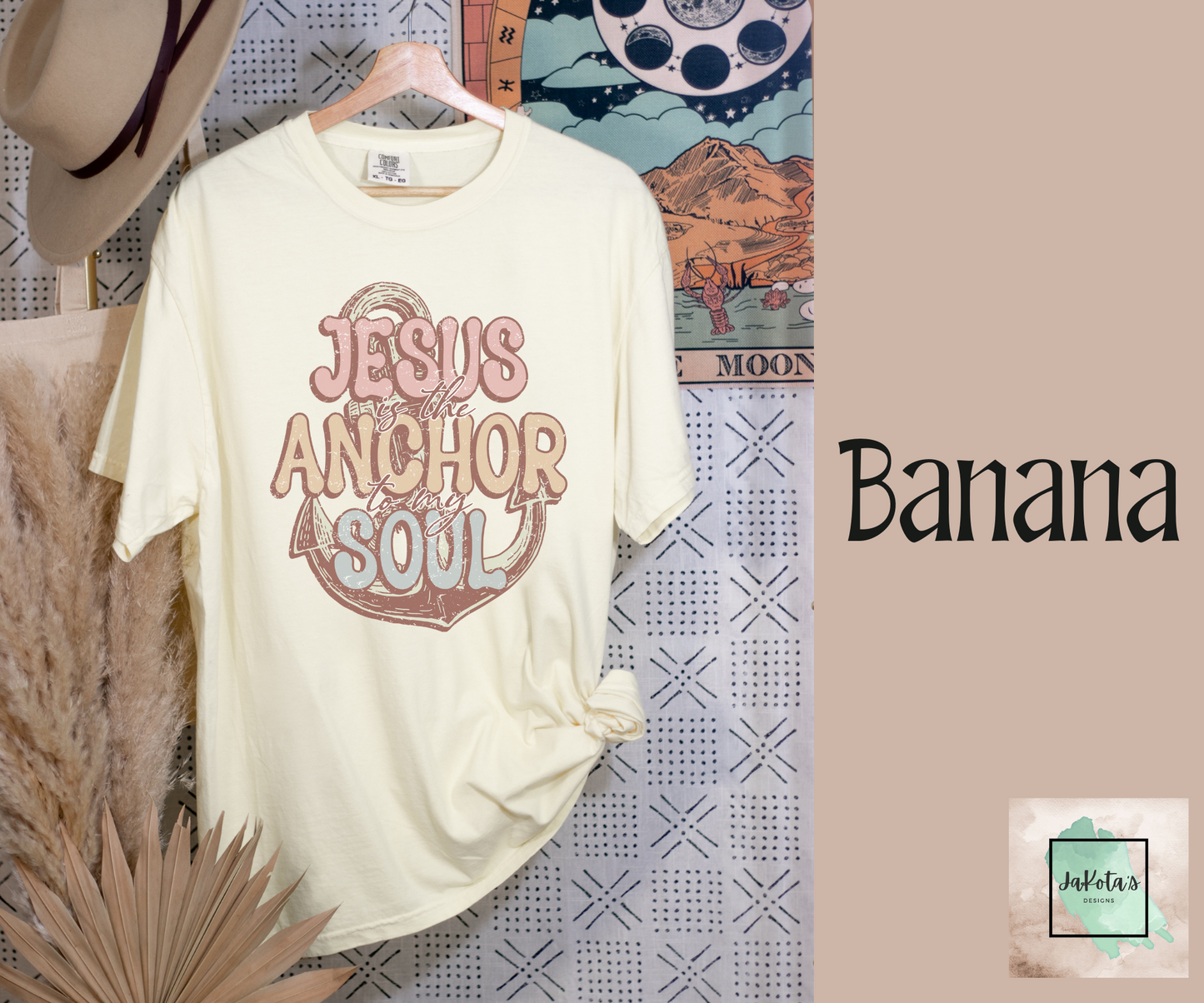 Jesus is the Anchor to my Soul Tee: Comfort Colors