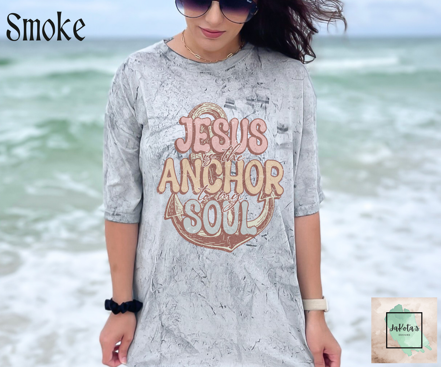 Jesus is the Anchor to my Soul Tee: Color Blast