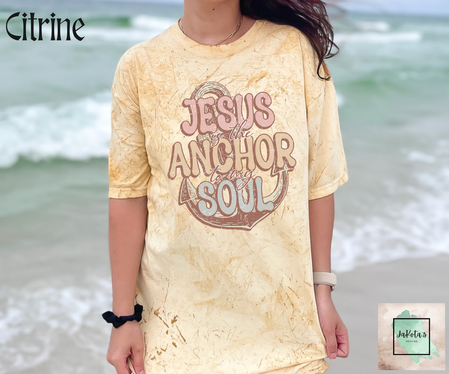 Jesus is the Anchor to my Soul Tee: Color Blast