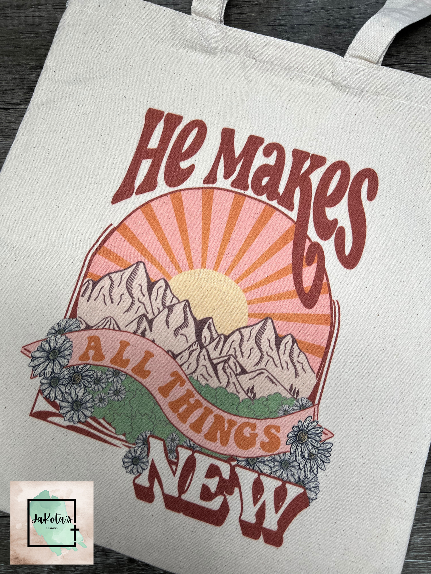 He makes all things new Cotton Canvas Tote Bag