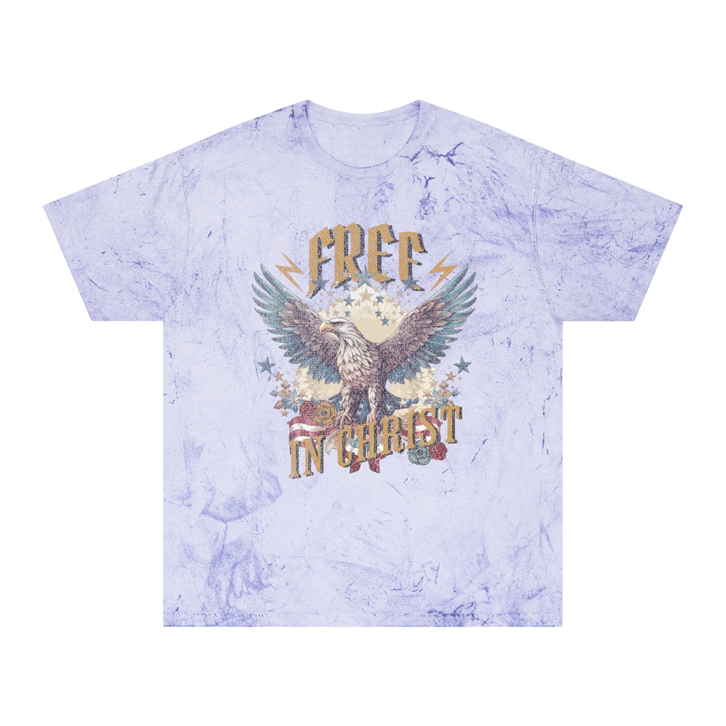 Free In Christ Tee: Color Blast