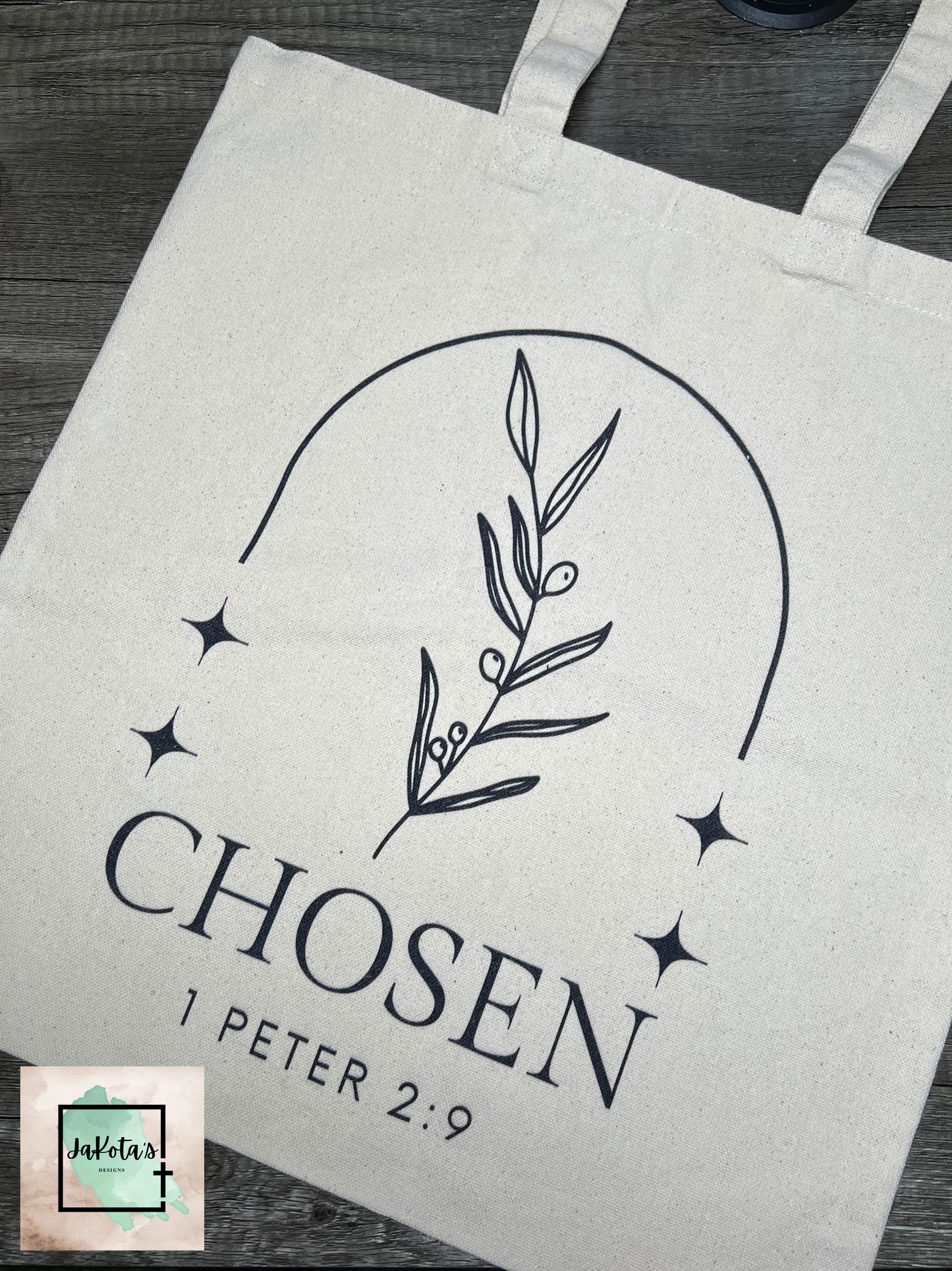 Chosen - 1 Peter 2:9 Cotton Canvas Tote Bag