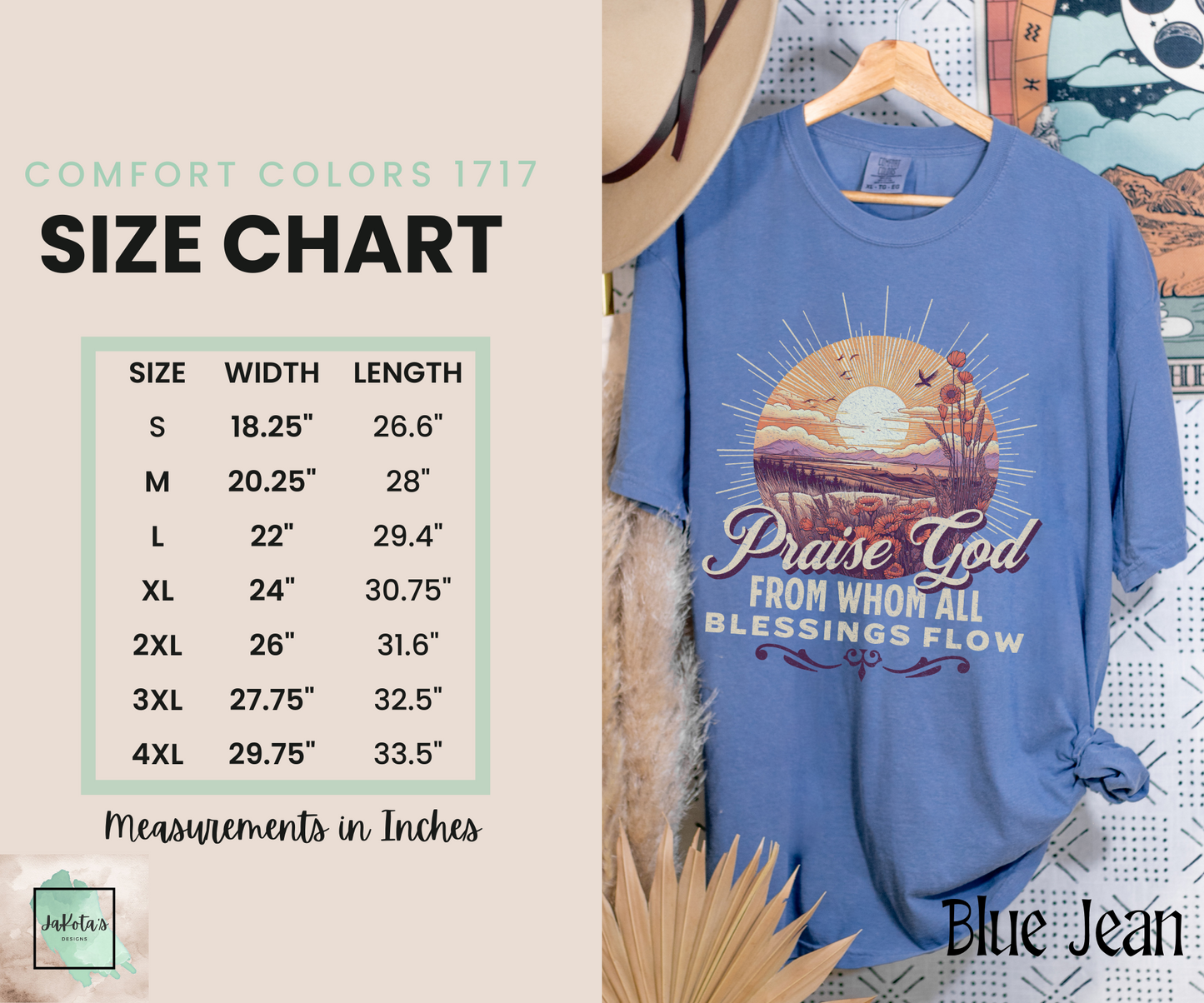 Praise God Tee: Comfort Colors