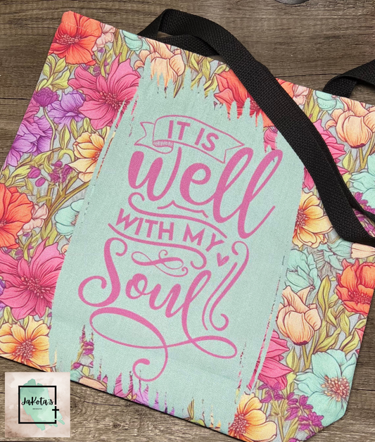 It is Well with my Soul AOP Tote Bag