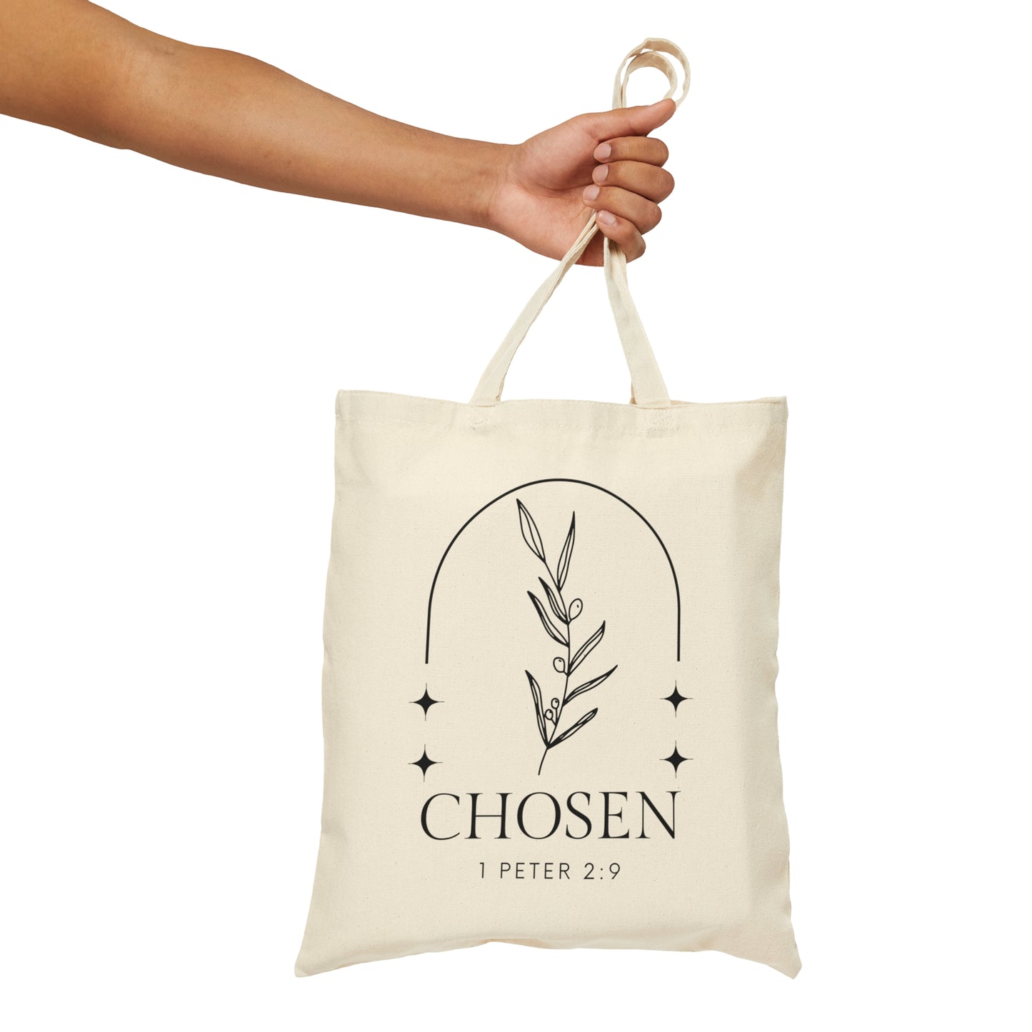 Chosen - 1 Peter 2:9 Cotton Canvas Tote Bag