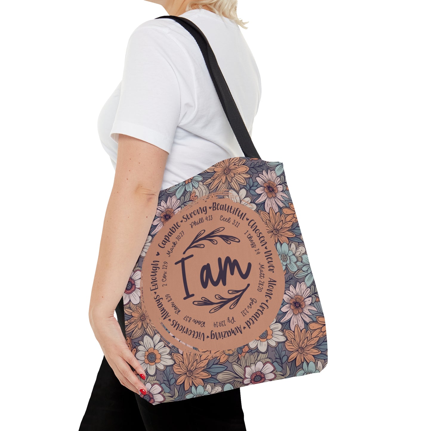 I am: Identity in Christ AOP Tote Bag