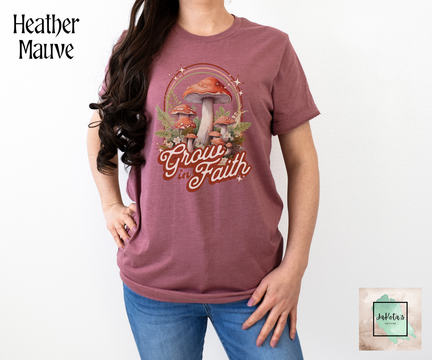 Grow in Faith Tee: Bella Canvas