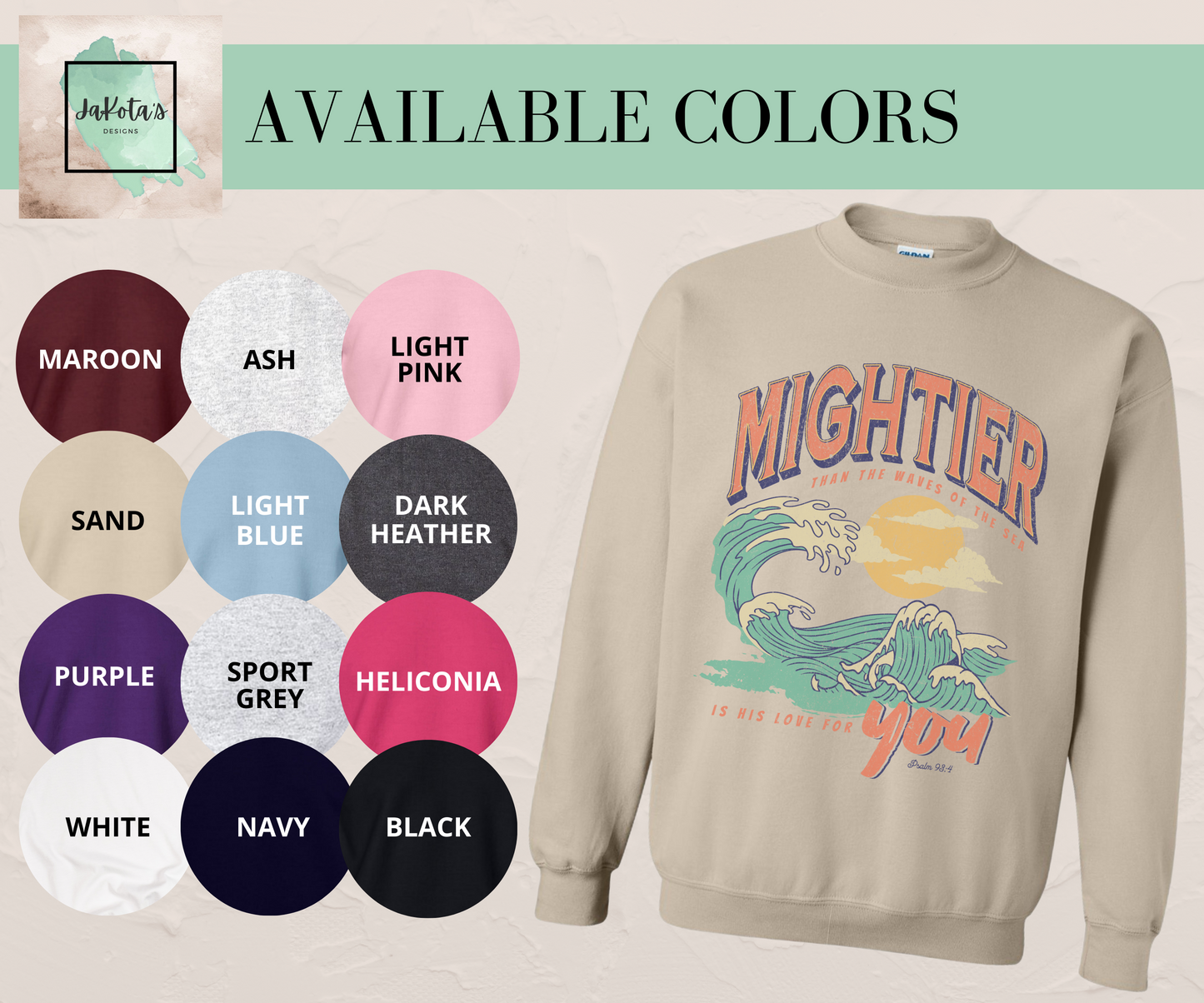 Mightier than the Waves: Sweatshirt