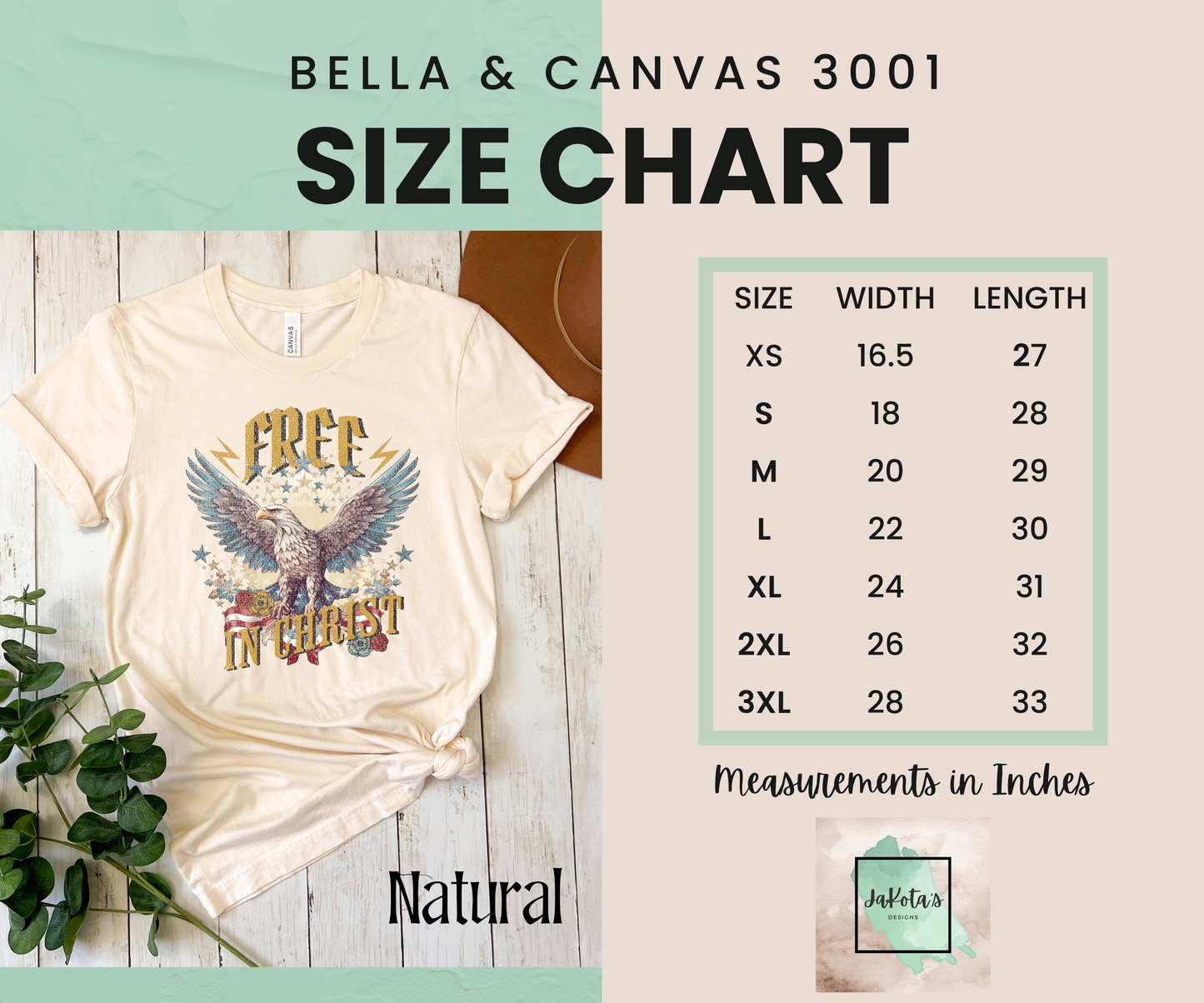 Free in Christ Tee: Bella Canvas