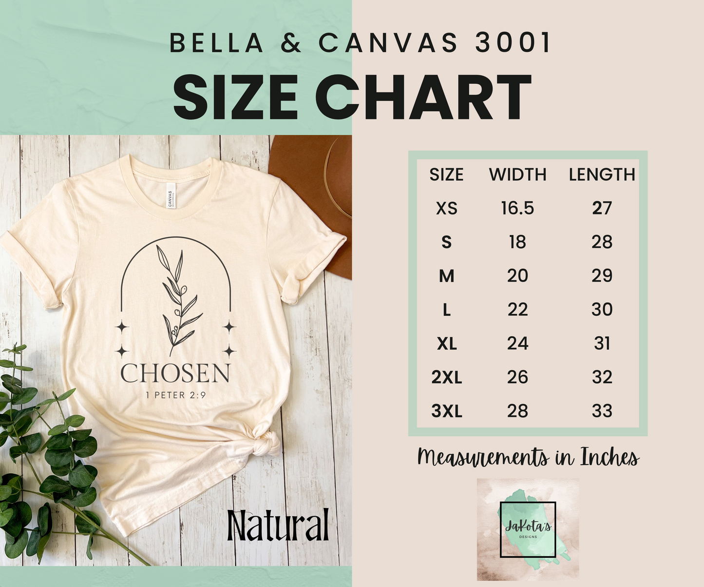 Chosen Tee: Bella Canvas