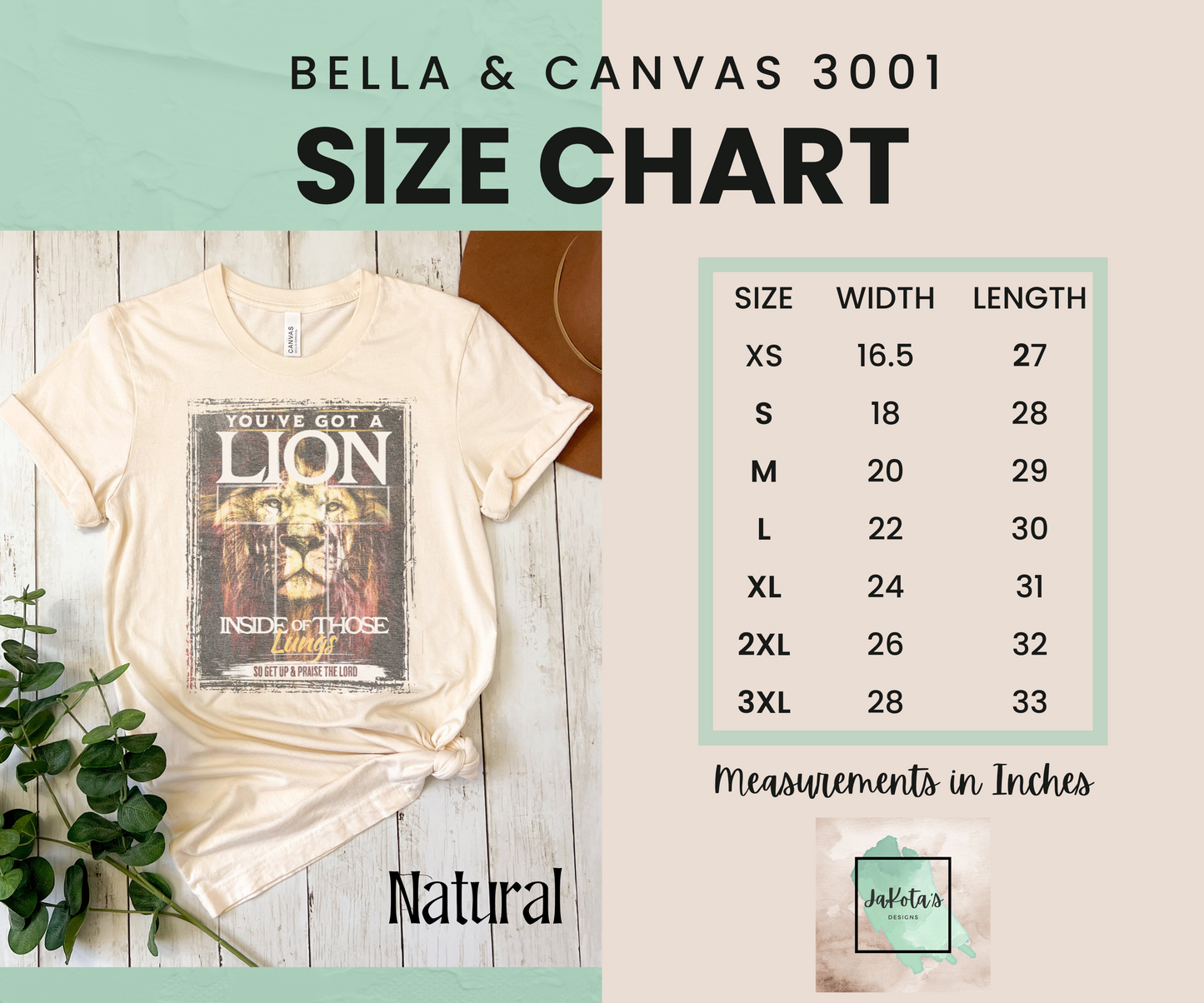 Lion in your Lungs: Bella Canvas